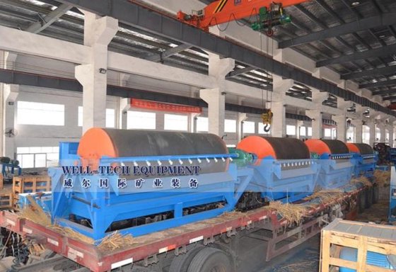 チタン抽出用湿式磁気分離機 700 ガウス