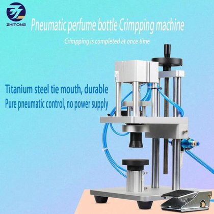 ZT 气动香水压盖机工具、金属压盖机、玻璃塑料瓶香水密封压盖机