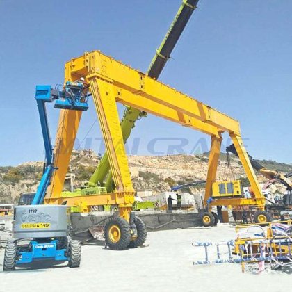 RTG 起重机 橡胶轮胎龙门起重机