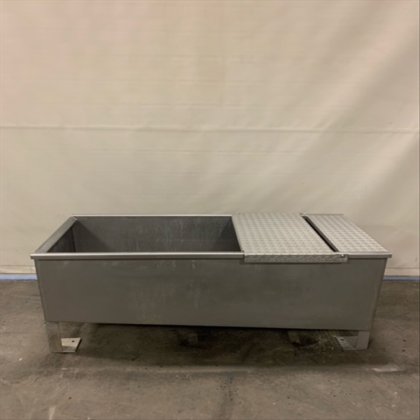 SS tanque rectangular horizontal