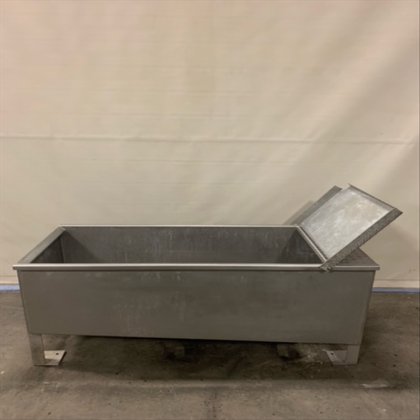 SS tanque rectangular horizontal