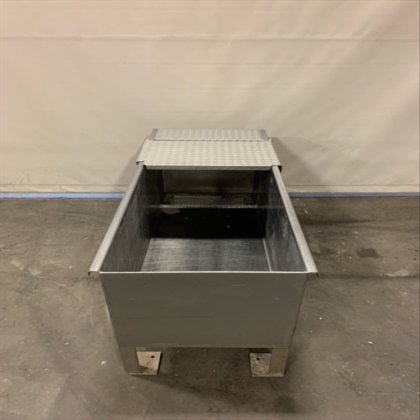 SS tanque rectangular horizontal