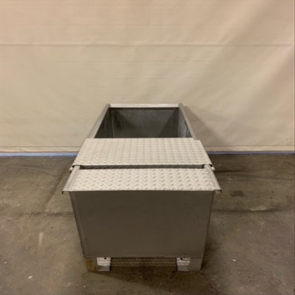 SS tanque rectangular horizontal