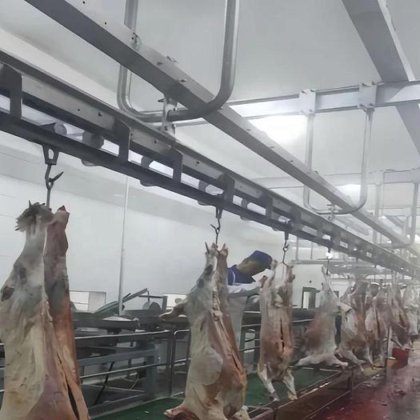 用于清真屠宰场的完整生产线立式胴体加工输送机