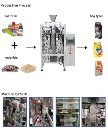 全自动 500g 1kg 咖啡豆四袋密封包装自立袋咖啡包装机（带阀门