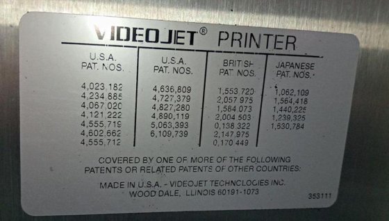 VideoJet Excel Series 2000 inkjet