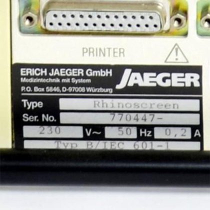 イェーガー ライノスクリーン プロ 肺活量計