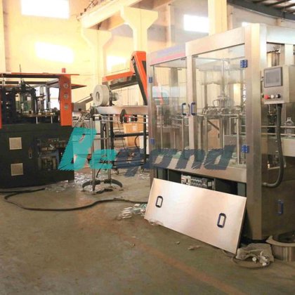 出厂价饮用水机 小型瓶装水灌装旋盖贴标机