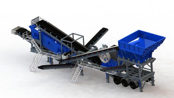 多目的モバイルジョー&インパクトクラッシャー | 一次、二次、三次段階