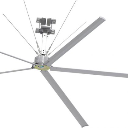 17ft ギアレス ブラシレス HVLS ファン物流倉庫用