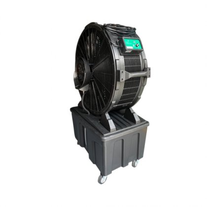 スプレー水付きの電気式スタンド型産業用ミストファン