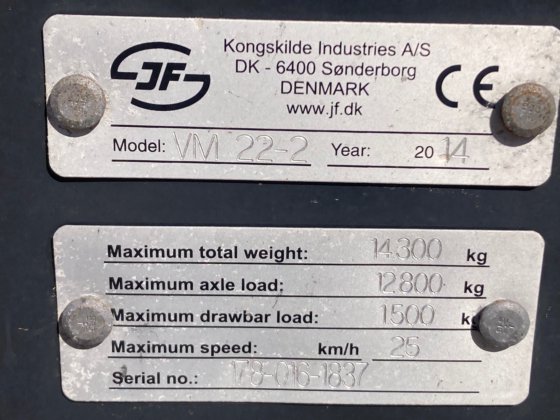 2014 JF クヴェルネランド 20m3