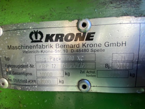2005 Krone BigPack 1290