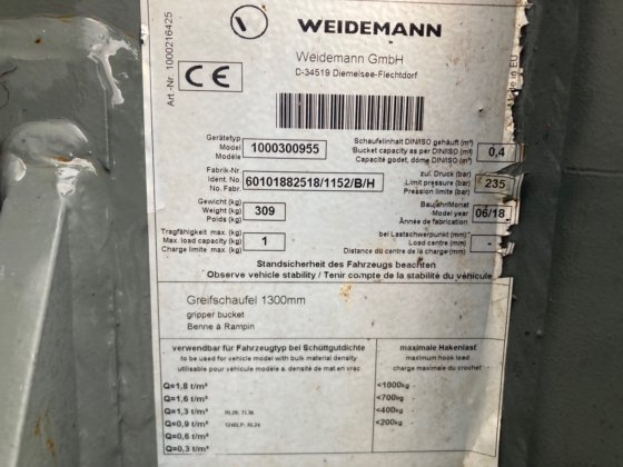 2018 魏德曼鹈鹕式水桶（1300 毫米）（演示版