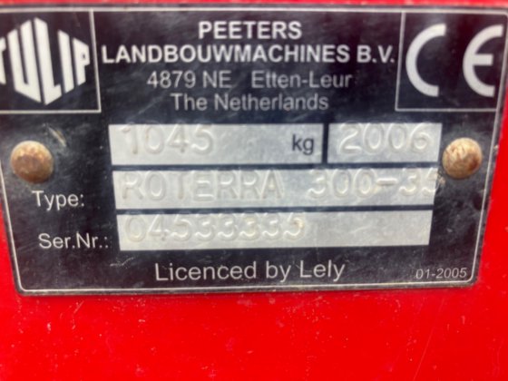 2006 チューリップ・ポリマット付きロテラ・ヘッドハロー