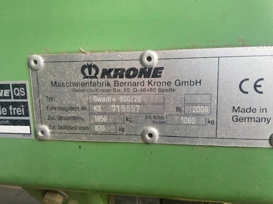 2006 クローネ スワドロ 800/26