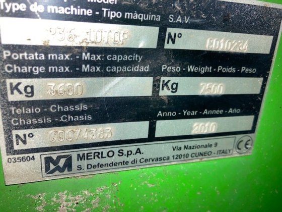 2010 メルロ テレハンドラー 36.10 トップ