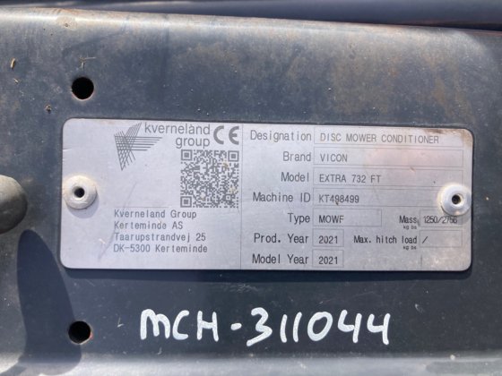 2021 ビコン エクストラ 732FT フロントモア