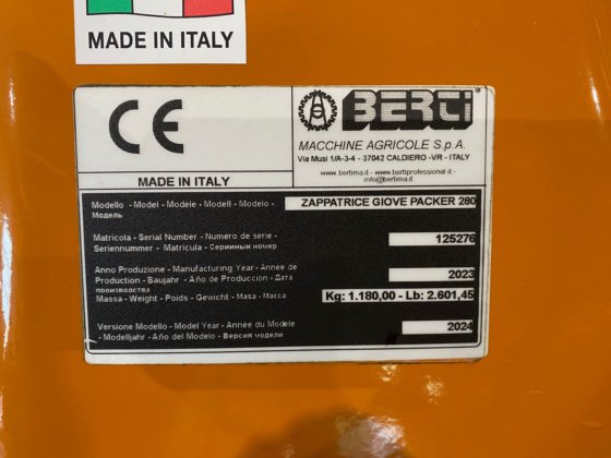 ベルティ ジョーベ 280 + パッカーローラー