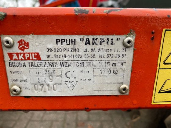 2009年式アクピル2ビームディスクハロー