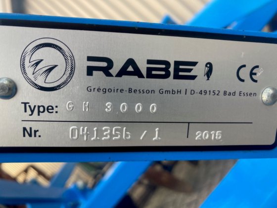 2015年式 Rabe GM3000 ウィングシェア耕耘機
