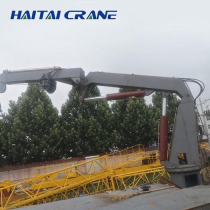 ボートサイド折りたたみマリンナックルブームクレーン折りたたみ式マリンクレーン