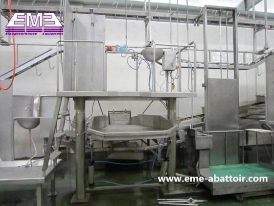 牛屠宰机械 牛胴体再悬挂平台 从设计定制