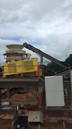 60～80トン/時移動式花崗岩破砕プラント