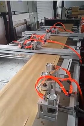 鲜花牛皮纸制袋机