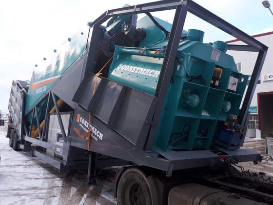 移动混凝土搅拌站