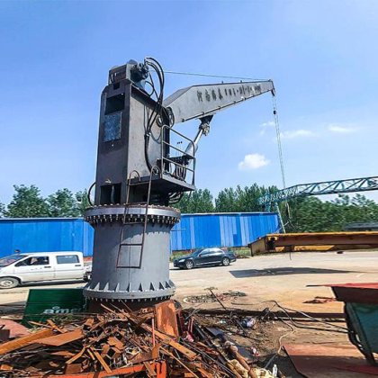 マリーナポート船用スティフブームクレーンマリンデッキクレーンスティフブームクレーン