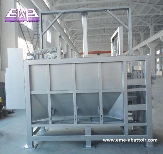 活牛固定箱 屠宰场 用于屠宰肉牛的气动翻板箱，大型清真屠宰固定箱