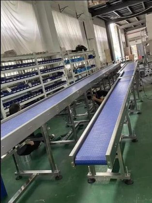 自動カスタマイズされた PU ポリ塩化ビニールのチェーン版の食品工業のための横のベルト・コンベヤー