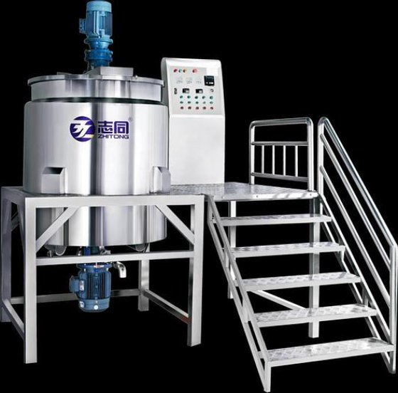 智通液体搅拌釜 高剪切不锈钢夹套液体肥料制造机 可定制
