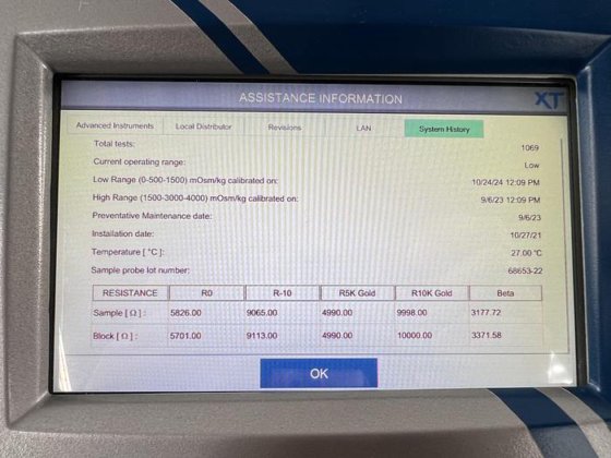 Advanced Instruments OsmoTECH XT Single-Sample