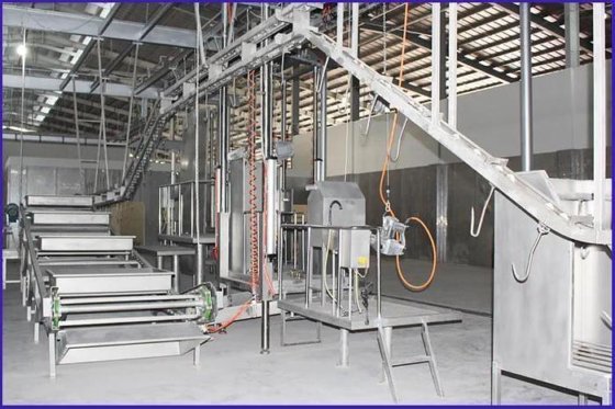 牛放血自动输送轨道屠宰场设备 屠宰机 牛肉加工机