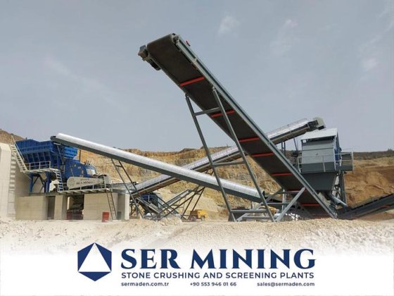 大規模プロジェクト向けの大型固定式一次衝撃破砕・スクリーニングプラント