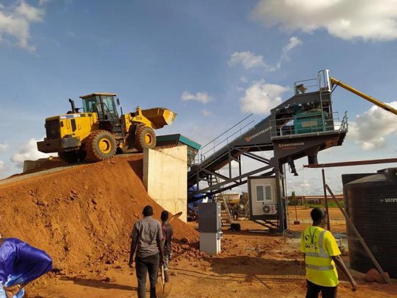 移動式コンクリートバッチングプラント