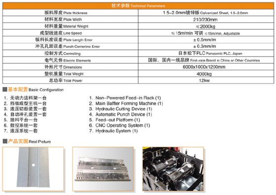 挡板（支撑条）一体成型机