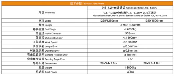 直线型升降式风管五线