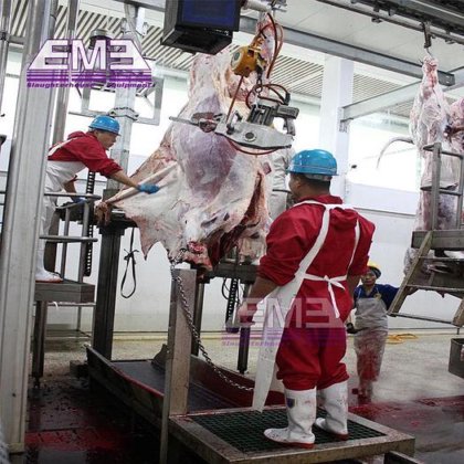 用于奶牛屠宰场的现代牛肉加工牛皮去除机