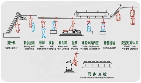 智能屠宰解决方案 简单易操作的绵羊/山羊放血坡提升机 用于绵羊屠宰场的机器