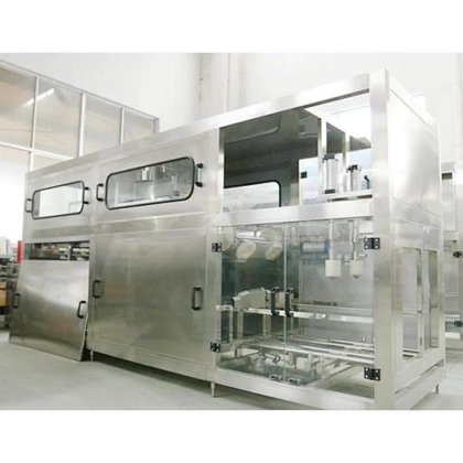 高品质全自动 5 加仑水灌装旋盖清洗包装机