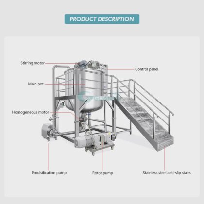 多用途清洁美容搅拌机产品 石油果冻生产机 化妆品机