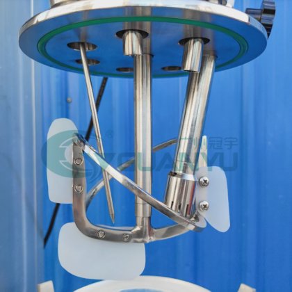 番茄酱制作机 玻璃反应釜 带夹套搅拌机的玻璃反应釜 双层实验室设备 实验室设备