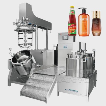 奶油奶酪制作机 最佳洗手液液体洗涤剂混合机 真空乳化搅拌机公司 - GUANYU