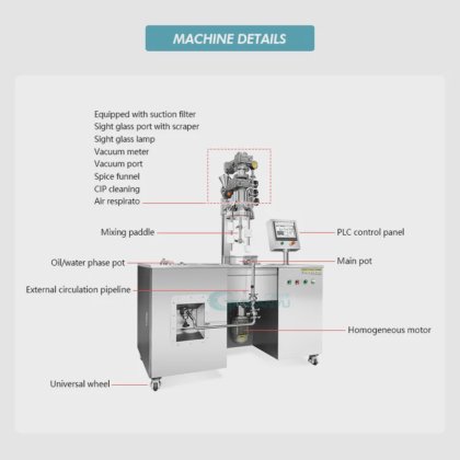 带搅拌器的均质乳化乳化剂搅拌罐 实验室设备