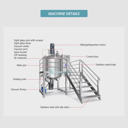 不锈钢搅拌罐 汽车洗发水松香啫喱洗涤剂生产线液体搅拌机搅拌器