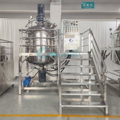 不锈钢搅拌罐 汽车洗发水松香啫喱洗涤剂生产线液体搅拌机搅拌器