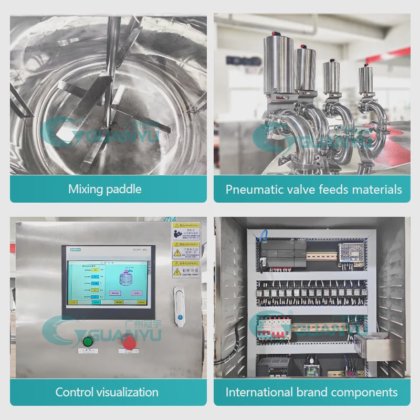 洗洁精气溶胶均质搅拌机 化妆品搅拌设备 制皂机